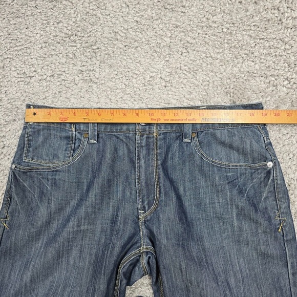 Levis 514 Jeans Mena 38x34 Blue Slim Straight Medium Wash Denim Skater Y2K‎ - Picture 10 of 14
